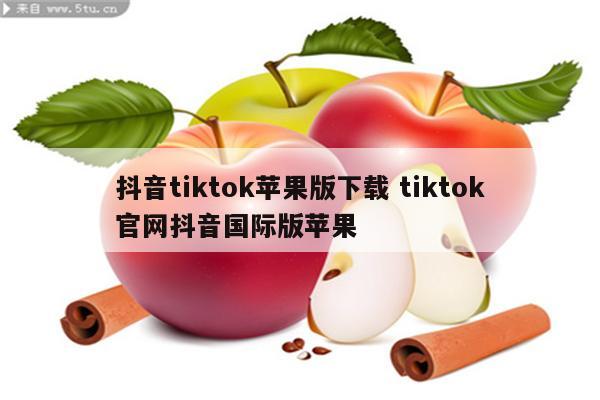 抖音tiktok苹果版下载 tiktok官网抖音国际版苹果