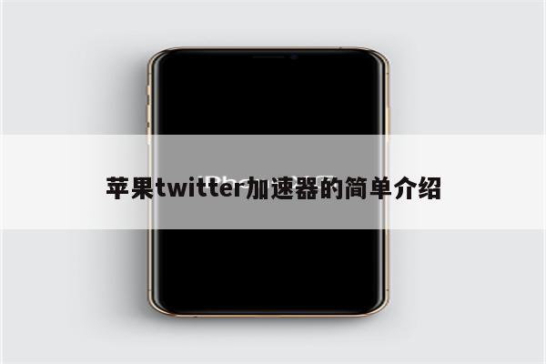 苹果twitter加速器的简单介绍