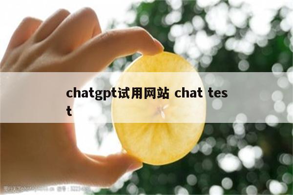chatgpt试用网站 chat test