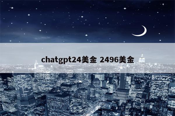 chatgpt24美金 2496美金