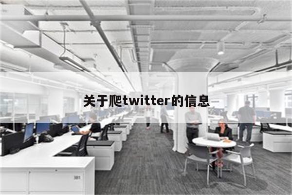 关于爬twitter的信息