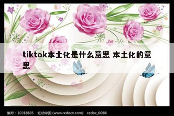 tiktok本土化是什么意思 本土化的意思