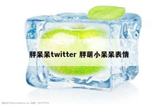 胖呆呆twitter 胖萌小呆呆表情