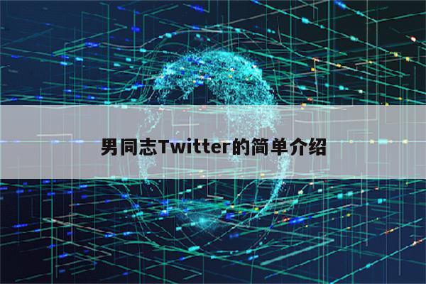 男同志Twitter的简单介绍