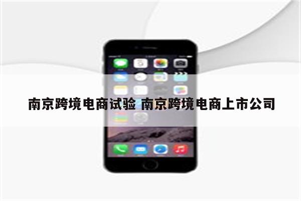 南京跨境电商试验 南京跨境电商上市公司