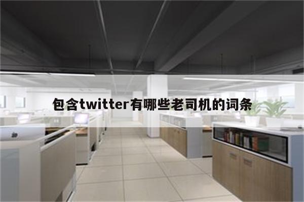 包含twitter有哪些老司机的词条