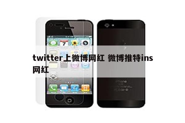 twitter上微博网红 微博推特ins网红