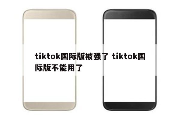 tiktok国际版被强了 tiktok国际版不能用了