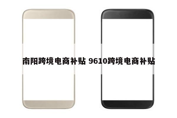 南阳跨境电商补贴 9610跨境电商补贴