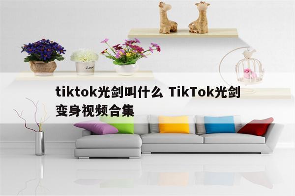 tiktok光剑叫什么 TikTok光剑变身视频合集