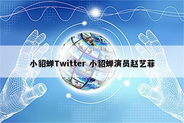 小貂蝉Twitter 小貂蝉演员赵艺菲