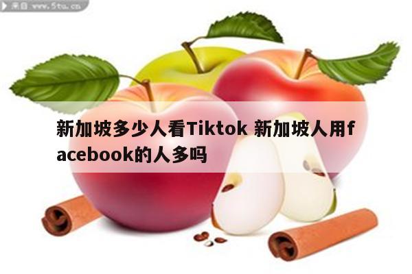 新加坡多少人看Tiktok 新加坡人用facebook的人多吗