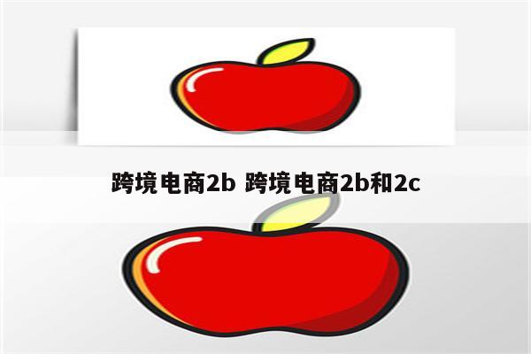 跨境电商2b 跨境电商2b和2c