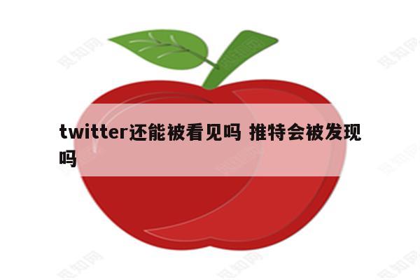 twitter还能被看见吗 推特会被发现吗