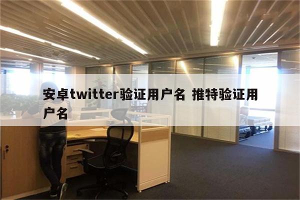 安卓twitter验证用户名 推特验证用户名