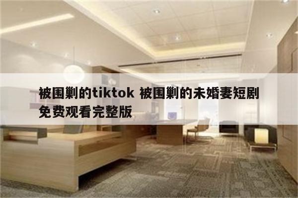 被围剿的tiktok 被围剿的未婚妻短剧免费观看完整版
