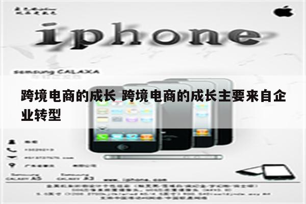 跨境电商的成长 跨境电商的成长主要来自企业转型