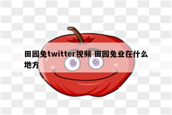 田园兔twitter视频 田园兔业在什么地方