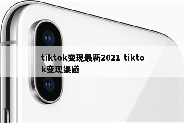 tiktok变现最新2021 tiktok变现渠道
