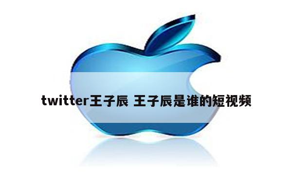 twitter王子辰 王子辰是谁的短视频