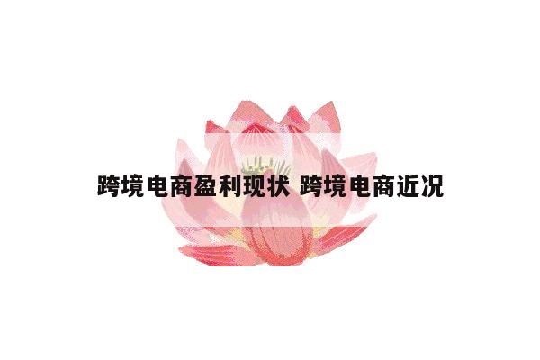 跨境电商盈利现状 跨境电商近况