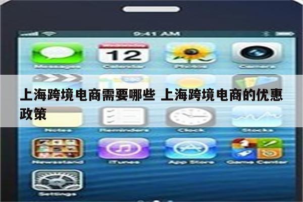 上海跨境电商需要哪些 上海跨境电商的优惠政策