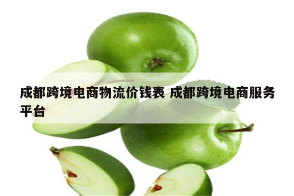 成都跨境电商物流价钱表 成都跨境电商服务平台