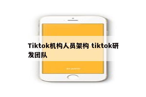 Tiktok机构人员架构 tiktok研发团队