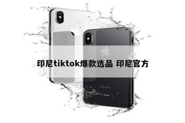 印尼tiktok爆款选品 印尼官方