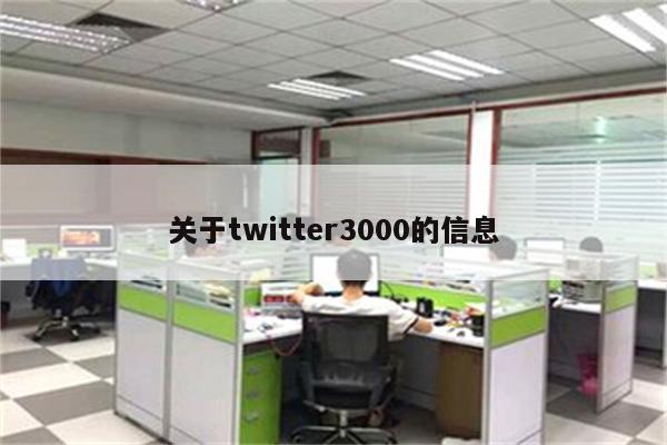 关于twitter3000的信息