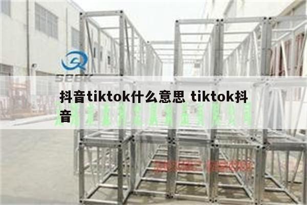 抖音tiktok什么意思 tiktok抖音