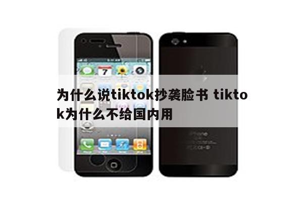 为什么说tiktok抄袭脸书 tiktok为什么不给国内用