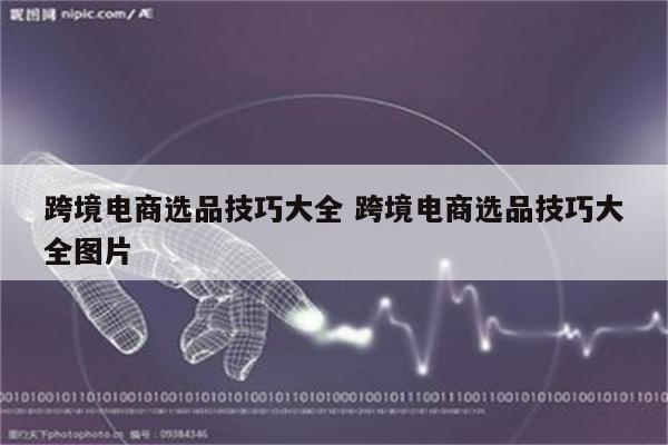 跨境电商选品技巧大全 跨境电商选品技巧大全图片