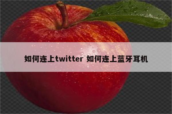 如何连上twitter 如何连上蓝牙耳机