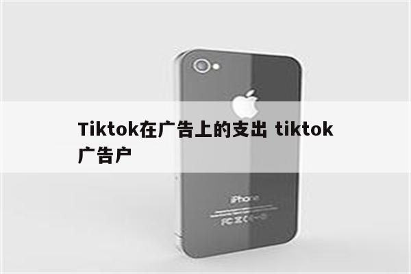 Tiktok在广告上的支出 tiktok广告户