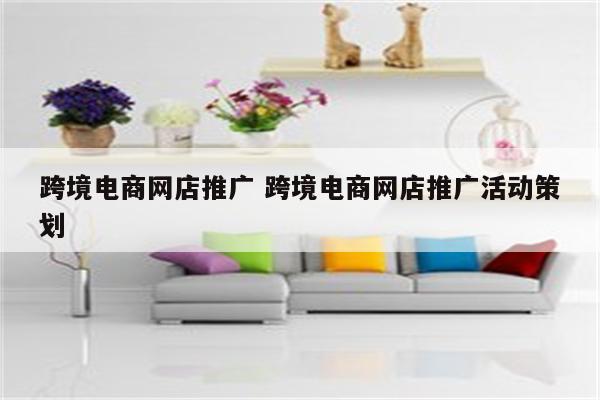 跨境电商网店推广 跨境电商网店推广活动策划