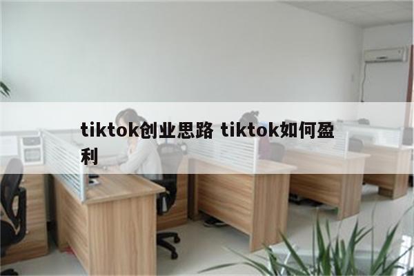 tiktok创业思路 tiktok如何盈利