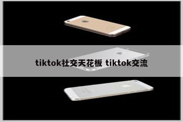 tiktok社交天花板 tiktok交流