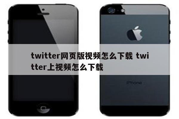 twitter网页版视频怎么下载 twitter上视频怎么下载