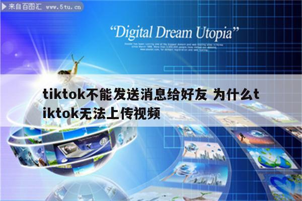 tiktok不能发送消息给好友 为什么tiktok无法上传视频