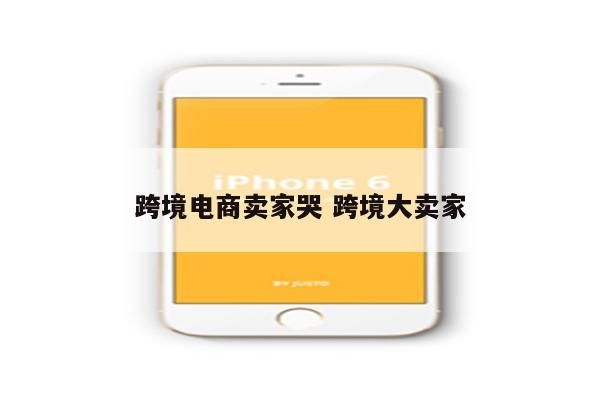 跨境电商卖家哭 跨境大卖家