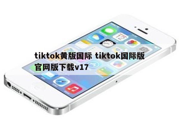 tiktok黄版国际 tiktok国际版官网版下载v17