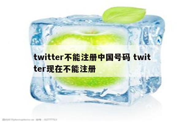 twitter不能注册中国号码 twitter现在不能注册