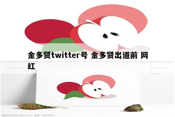 金多贤twitter号 金多贤出道前 网红