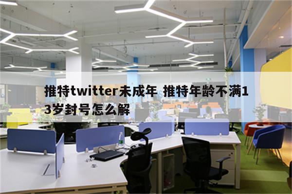 推特twitter未成年 推特年龄不满13岁封号怎么解