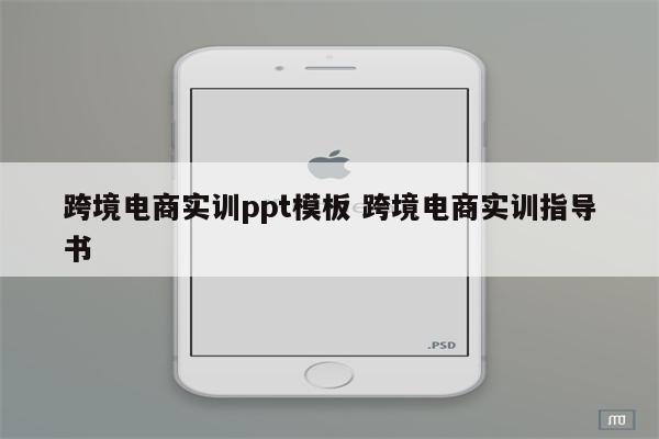 跨境电商实训ppt模板 跨境电商实训指导书