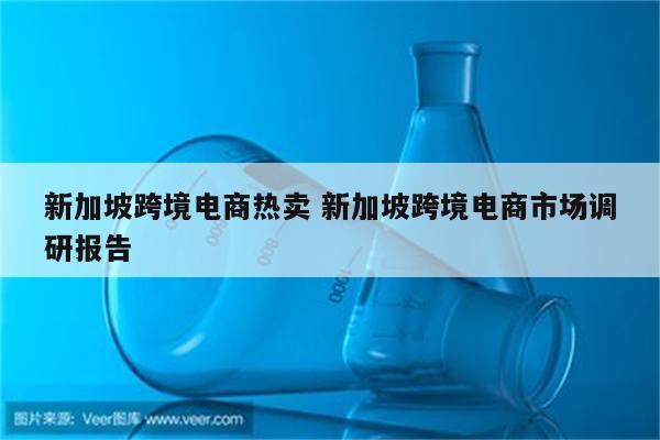 新加坡跨境电商热卖 新加坡跨境电商市场调研报告