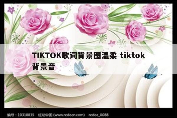 TIKTOK歌词背景图温柔 tiktok背景音