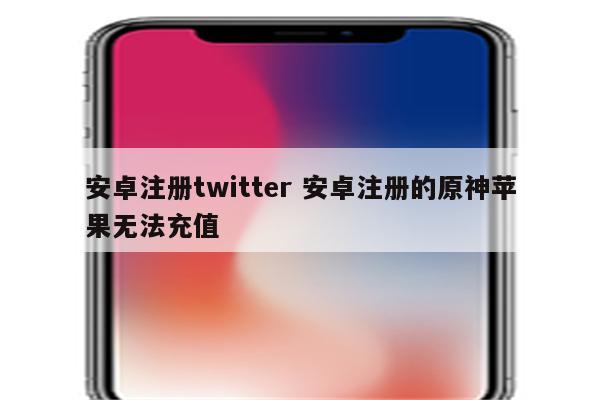 安卓注册twitter 安卓注册的原神苹果无法充值