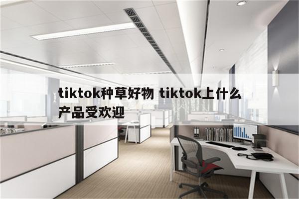 tiktok种草好物 tiktok上什么产品受欢迎